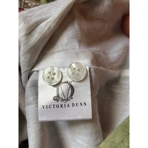 NEW with Tags Victoria Dunn Block Print Peasant Blouse Top - Picture 9 of 11